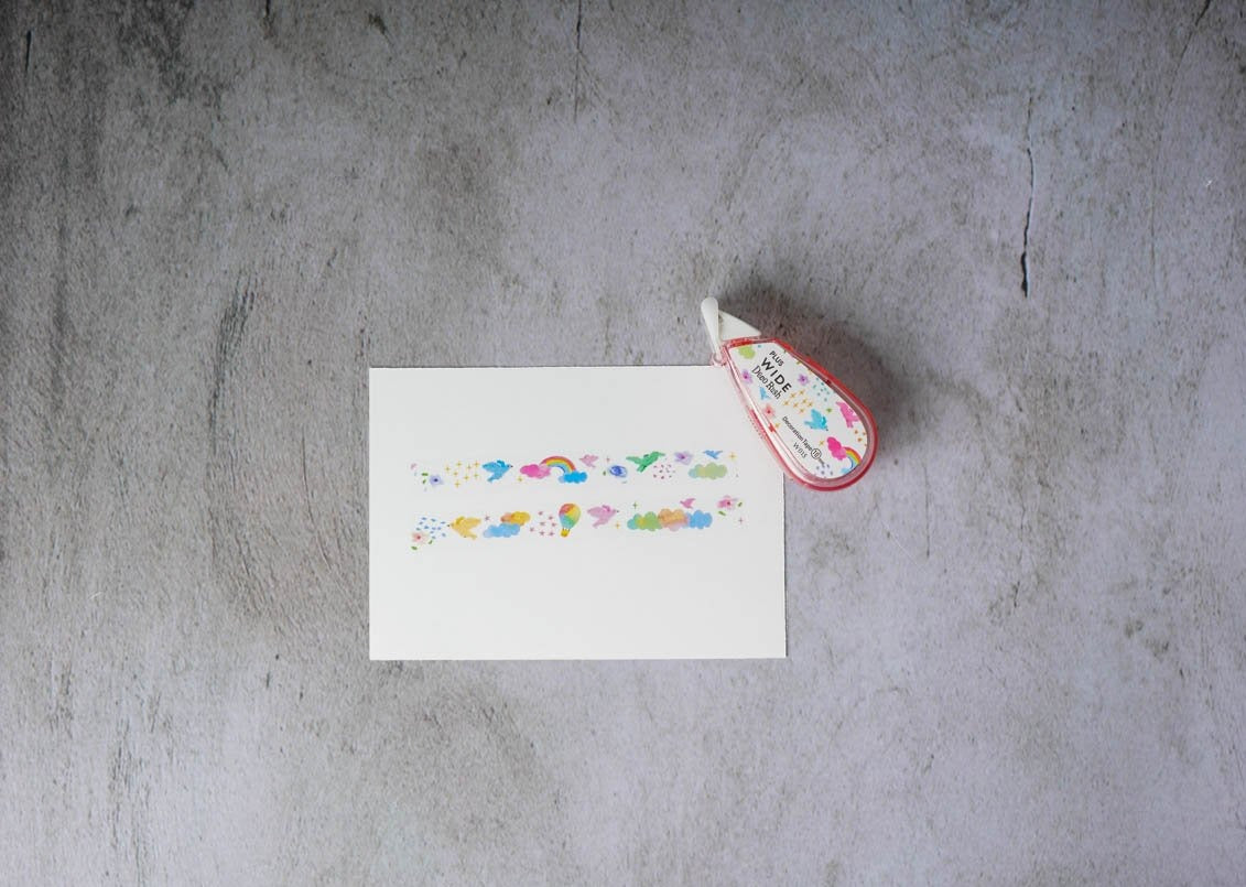 LUS Wide Deco Rush Tape - Colorful Clouds 