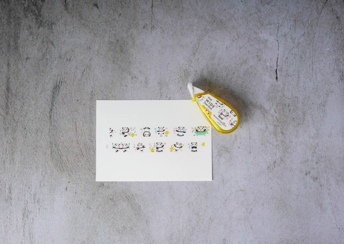 PLUS Wide Deco Rush Tape - Happy Panda