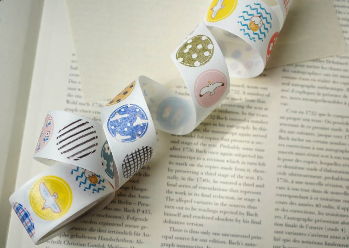 Pion Die-cut Sticker Roll - Circles
