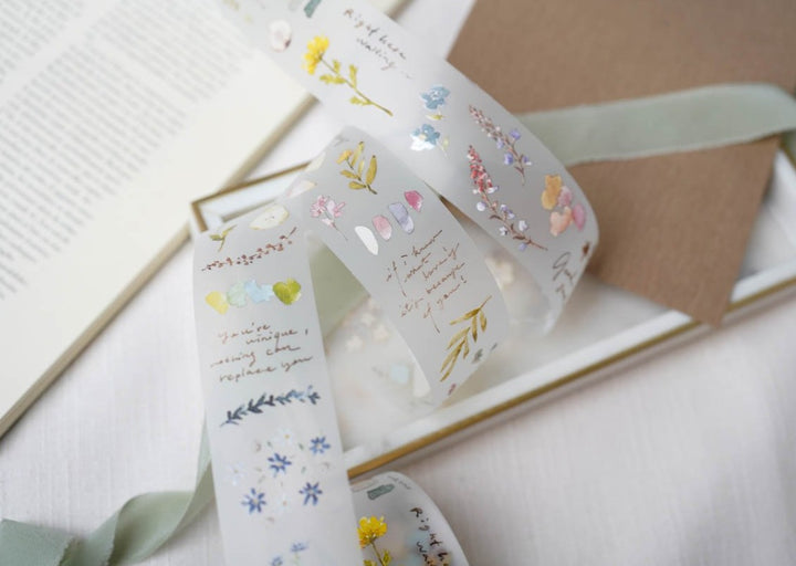 Pion Matt PET Tape - Watercolor Botanical Garden
