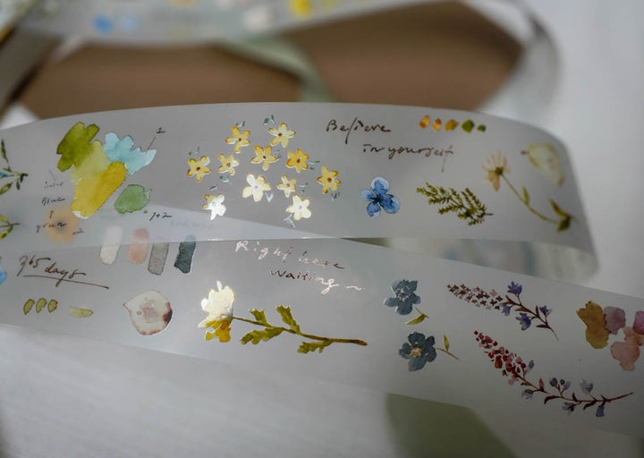 Pion Matt PET Tape - Watercolor Botanical Garden