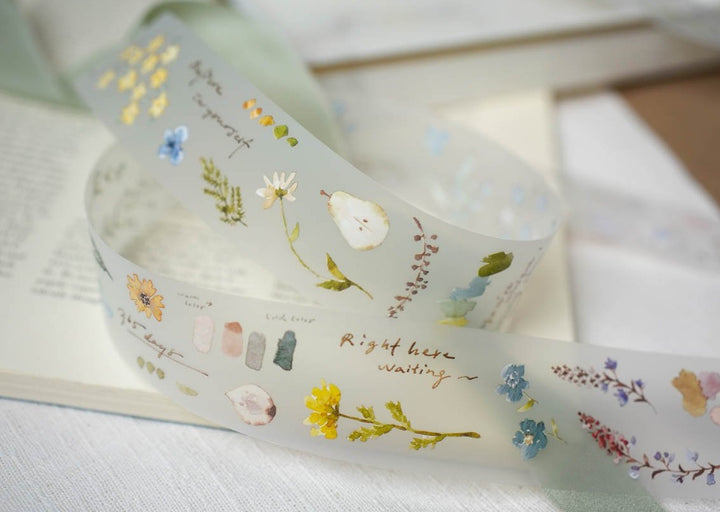 Pion Matt PET Tape - Watercolor Botanical Garden