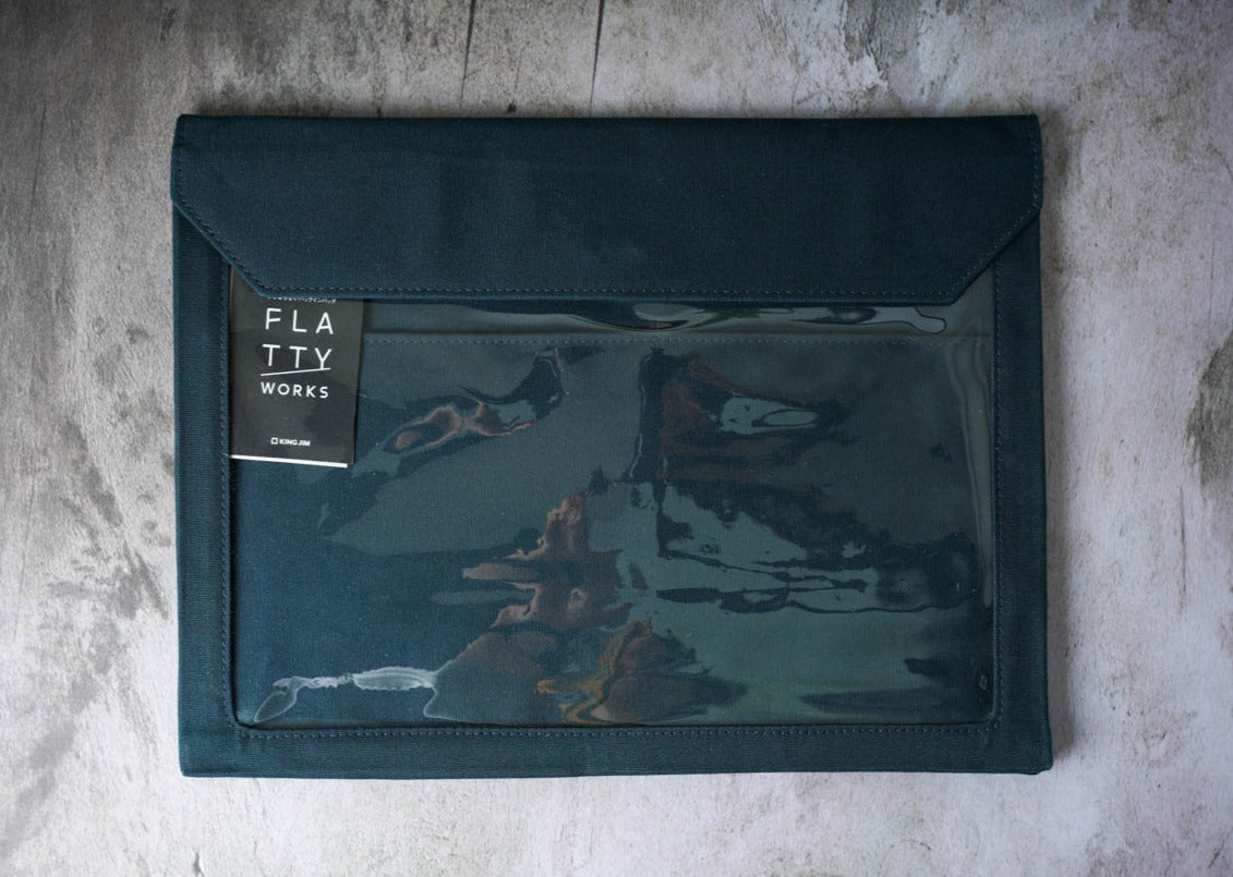 Flatty Works - A4 - Horizontal - Navy
