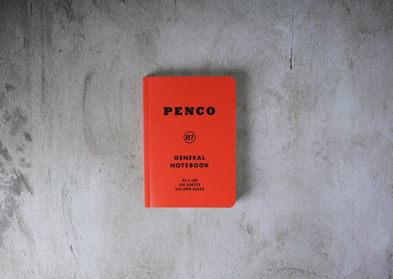 Penco General Notebook - B7 - Red