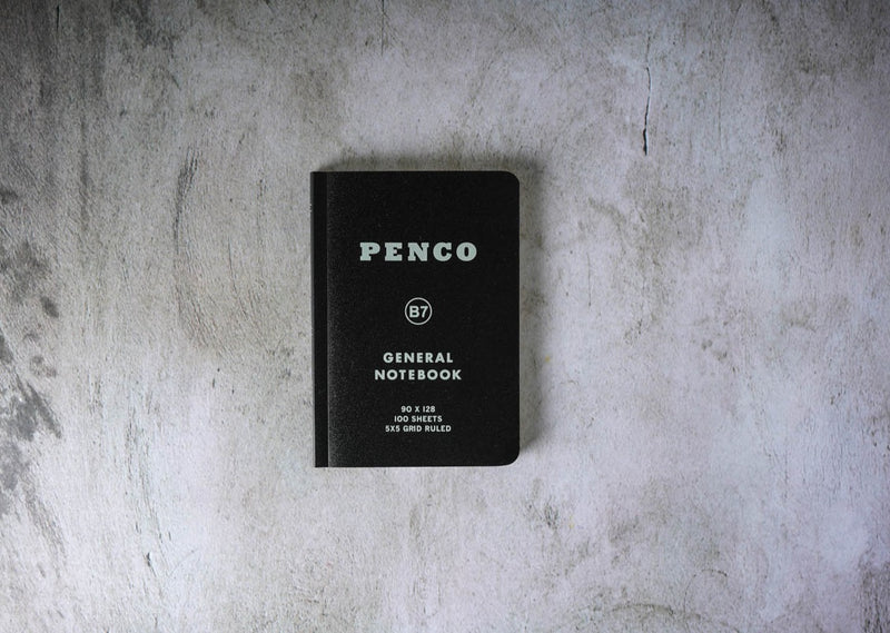 Penco General Notebook - B7 - Black