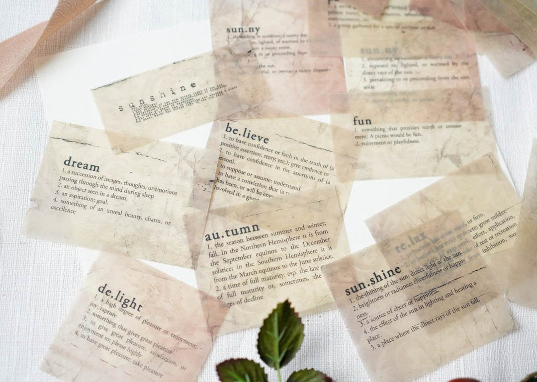 Glassine Handmade Decoration Paper Set - Scratches