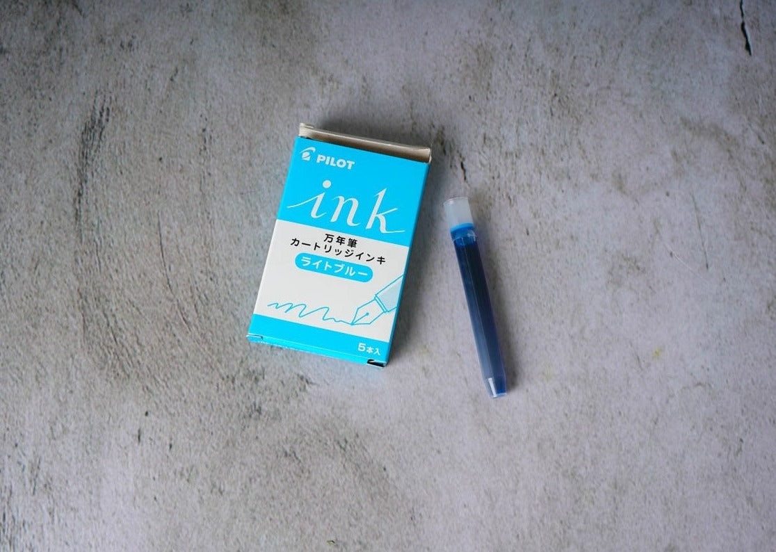 Pilot Ink Refill Cartridges - Set of 5 - Light Blue