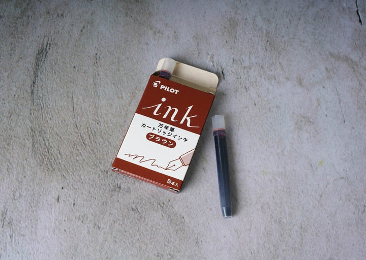 Pilot Ink Refill Cartridges - Set of 5 - Brown