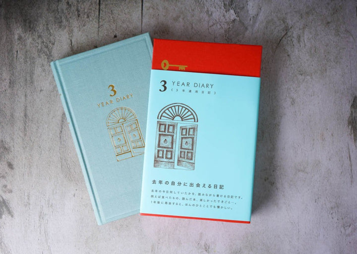 Midori 3 Year Diary Light Blue