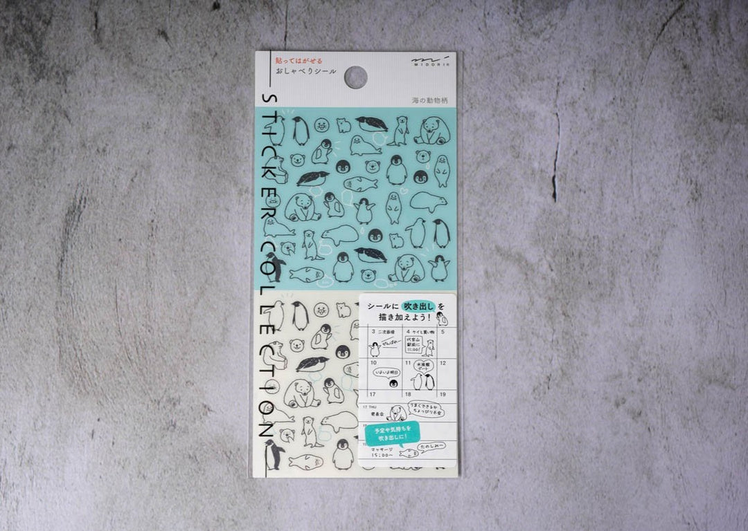 Midori Planner Sticker - Polar Creatures 