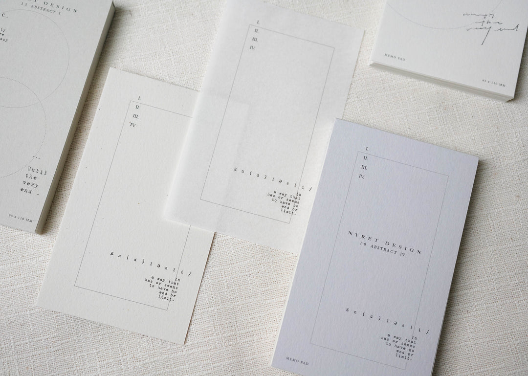 NYRET Design Vol.5 Endless Series Memo Pad 18