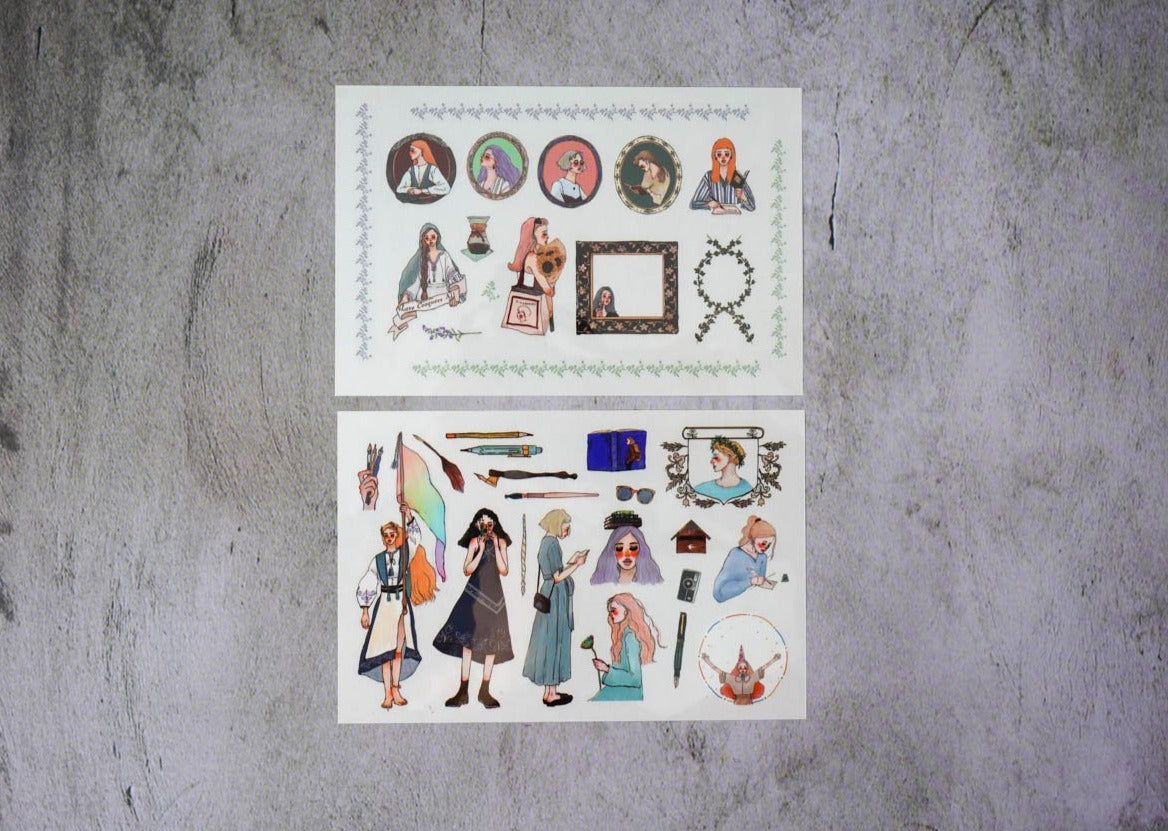 La Dolce Vita Transfer Sticker - Literature Girl 