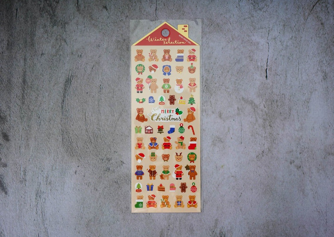 Mind Wave Limited Winter Selection Stickers - Christmas Bears