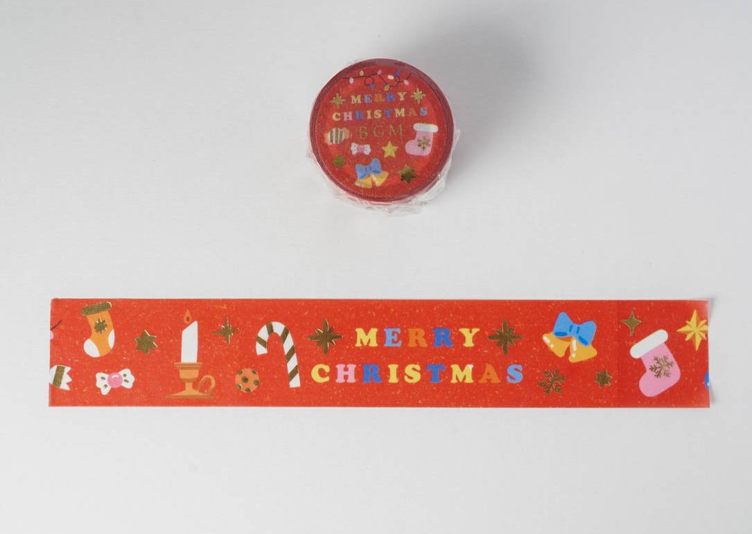 BGM Christmas Limited Edition Washi Tapes - Merry Christmas