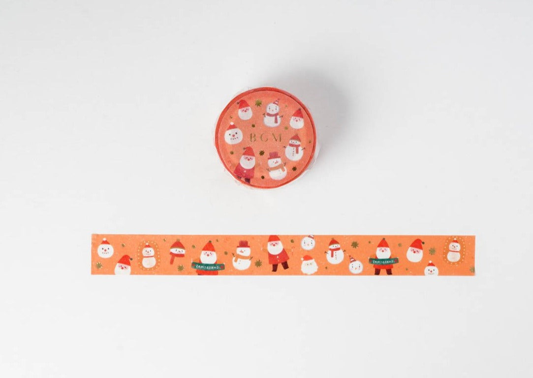 BGM Christmas Limited Edition Washi Tapes - Santa and Snowman