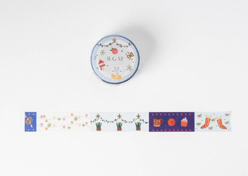 BGM Christmas Limited Edition Washi Tapes - Blue 