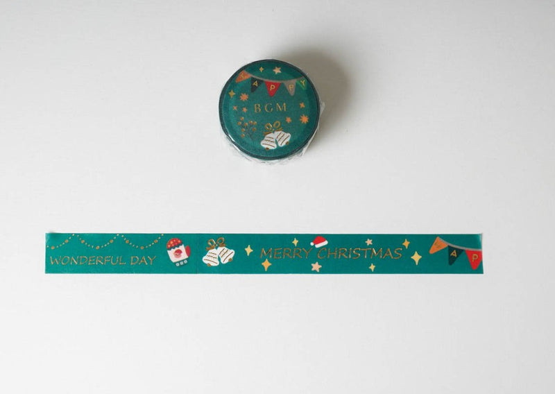 BGM Christmas Limited Edition Washi Tapes - Green 