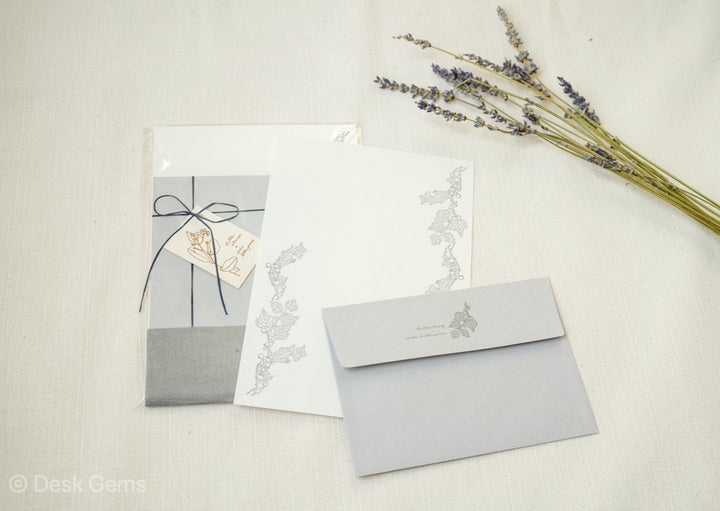 HUTTE.STAMP x Oeda Letterpress Letter Set - Wild Grapes 