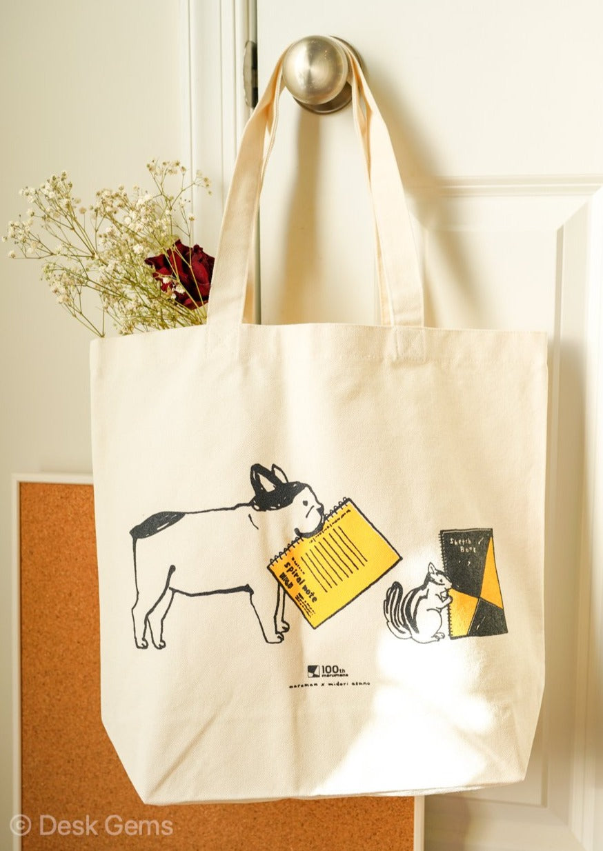 Maruman 100th Anniversary Canvas Tote Bag - large