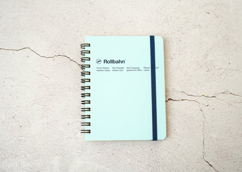 Rollbahn Notebook Large - Sky blue - Pocket