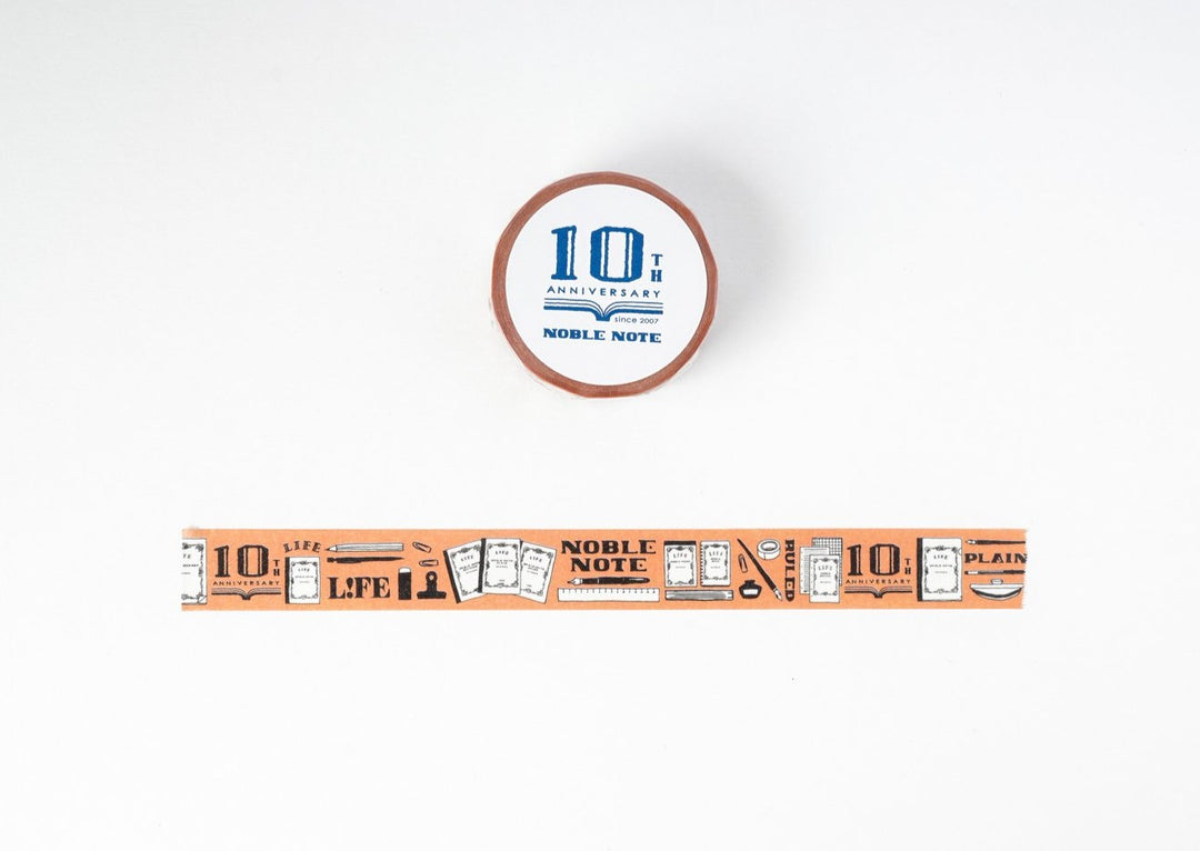 Life Noble 10th Anniversary Washi Tape - Brown