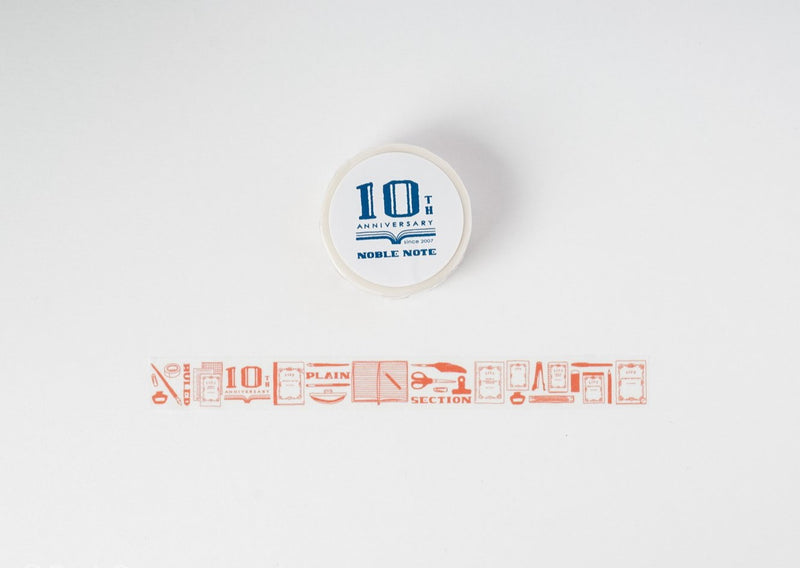 Life Noble 10th Anniversary Washi Tape - Red and White
