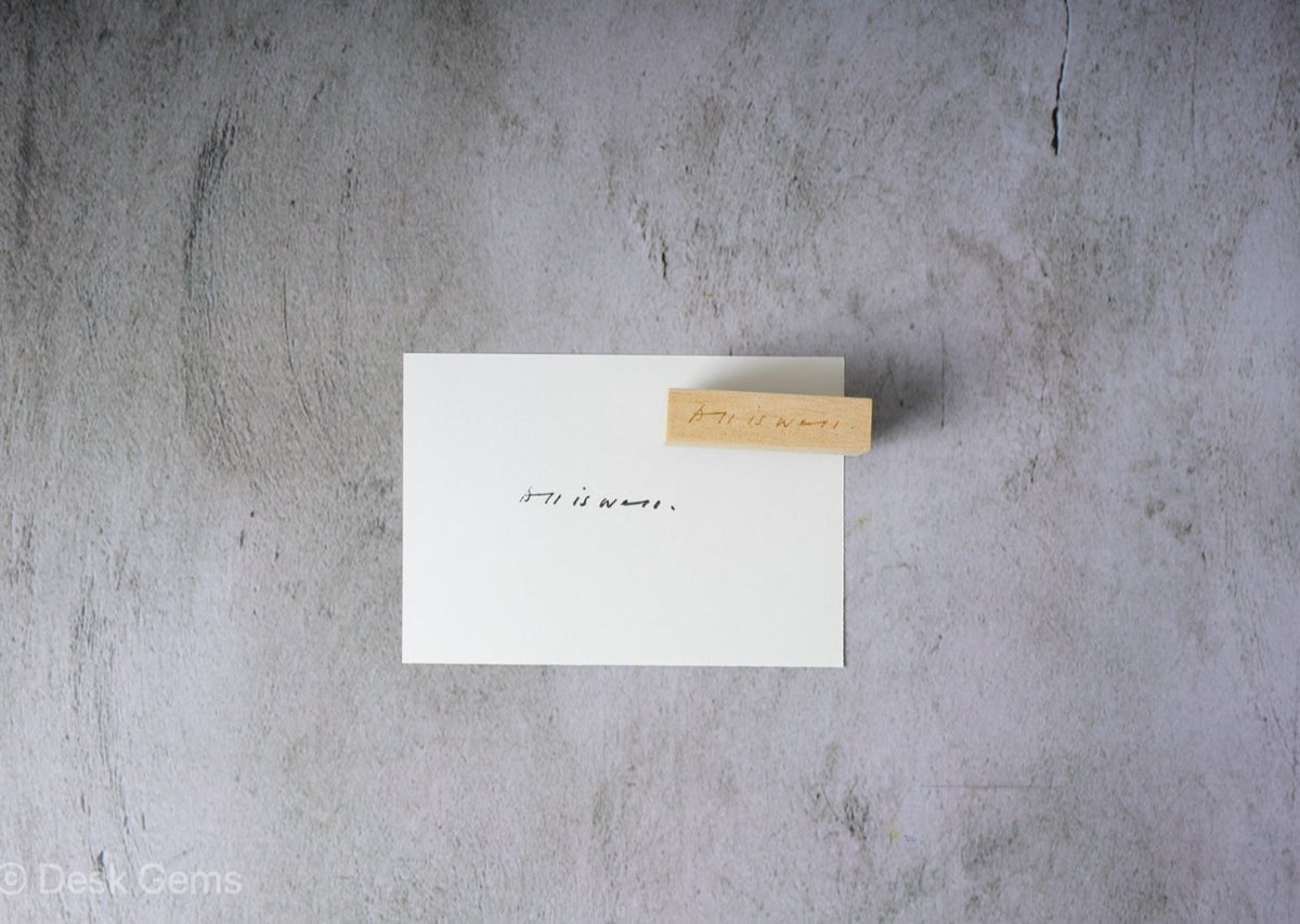 Phavourite PC Rubber Stamp - All is Well 