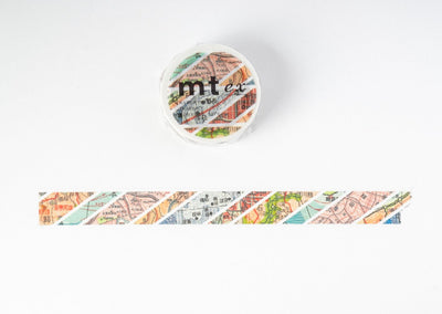 MT Washi Tape - Map Stripes 