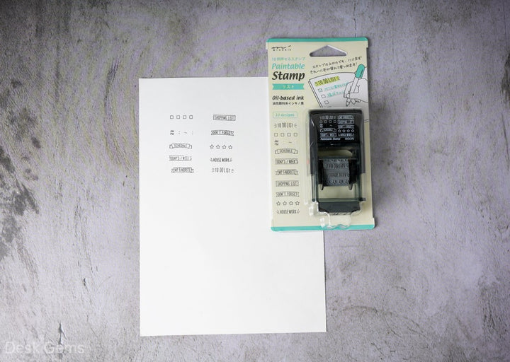 Midori Rotating Paintable Stamp - List