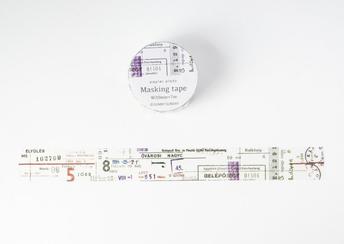 Papier Platz x Sunny Sunday Washi Tape - Combination 