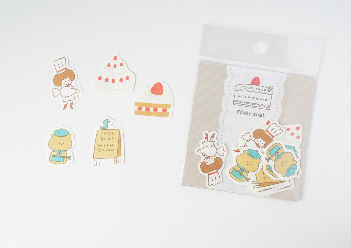 Papier Platz × Mizutama Cake Shop Flake Seals - Staff
