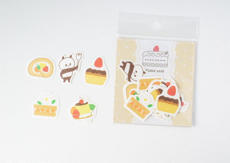 Papier Platz × Mizutama Cake Shop Flake Seals - Panda