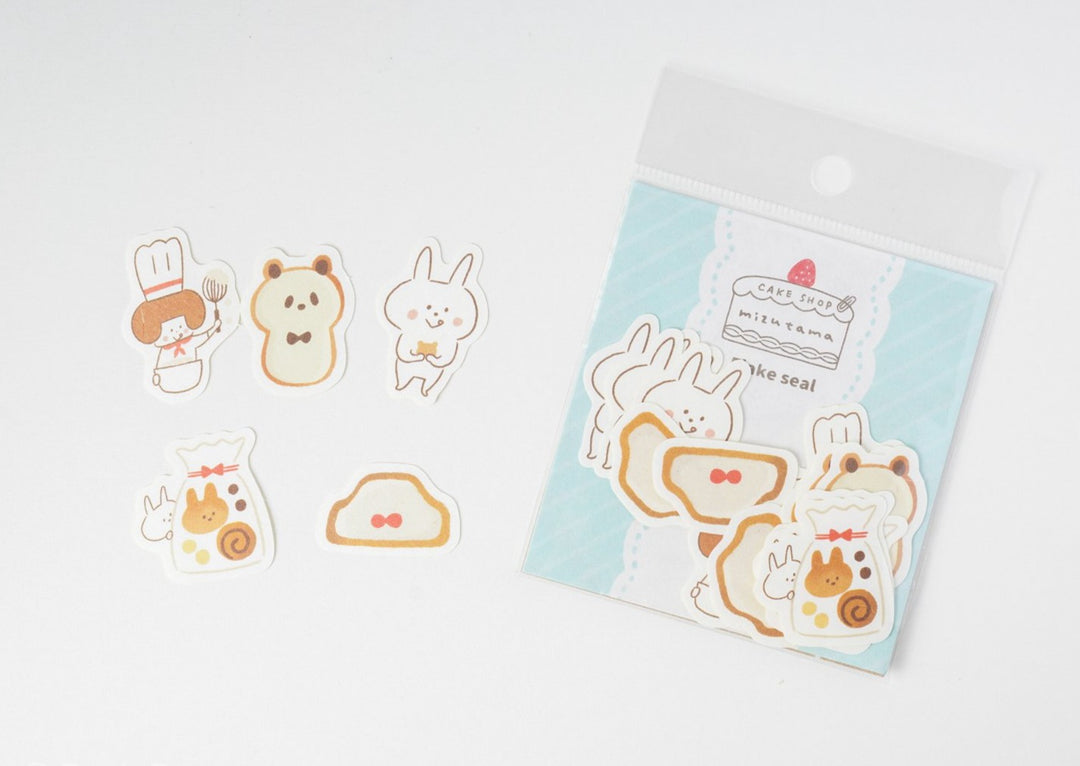 Papier Platz × Mizutama Cake Shop Flake Seals - Cookies