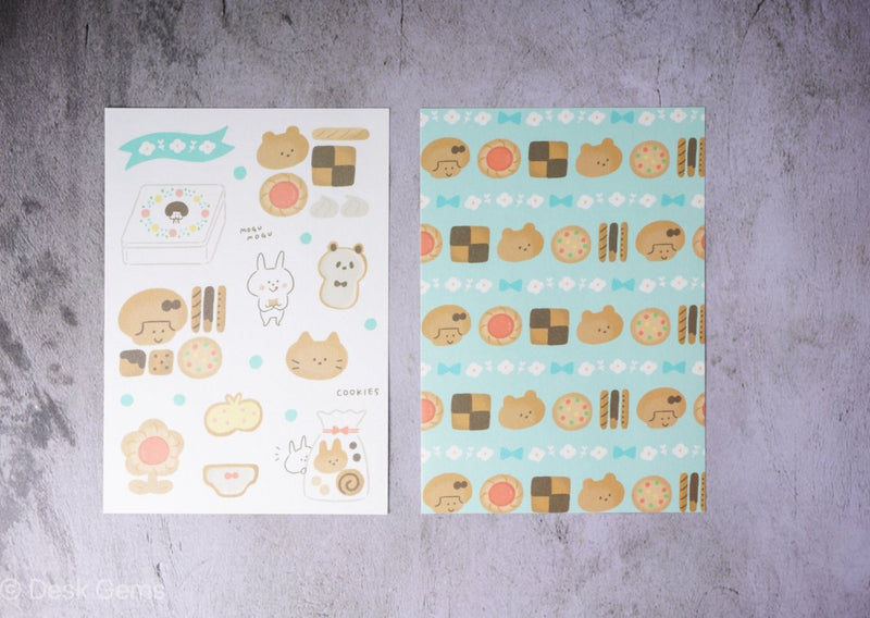 Papier Platz × Mizutama Cake Shop Masking Seal Sheet - Cookies 