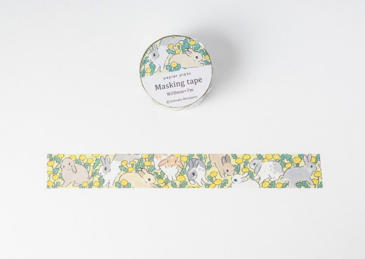 Papier Platz x Moriyama Washi Tape - Bunnies in the Field 