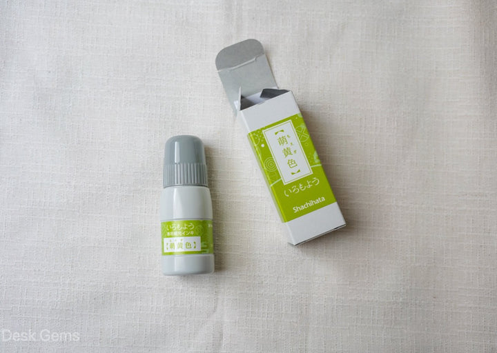 Shachihata Iromoyo Ink Pad Refill - Yellow Green