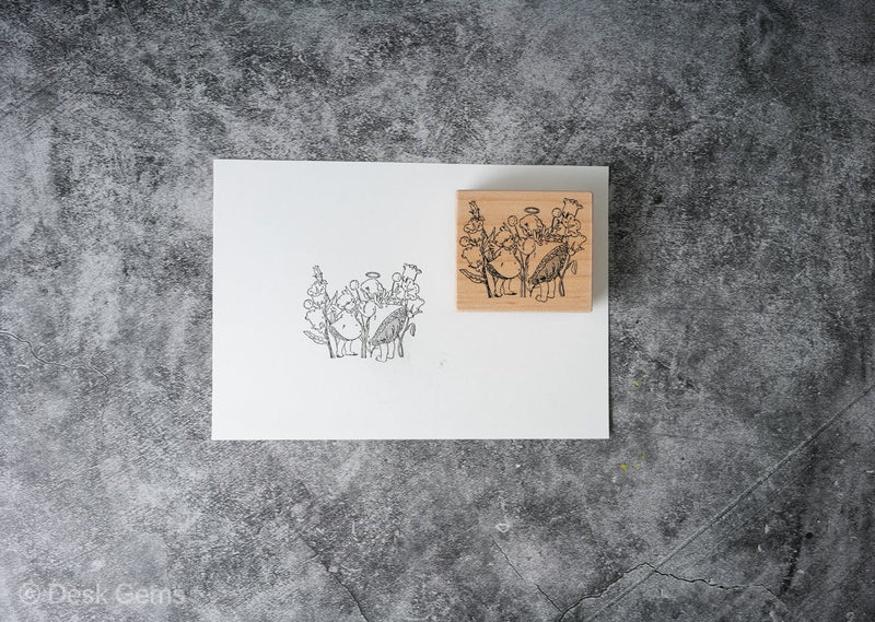 Like Studio Vol.4 The Garden Rubber Stamps - Fairies Hide and Seek 