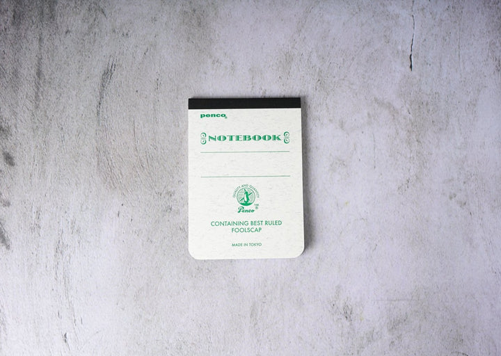 Penco Foolscap Lined Notebook - A7 -Green