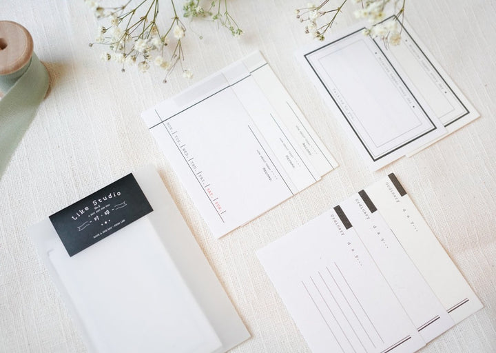 Like Studio Note Cards - Fragmented Time (Short))