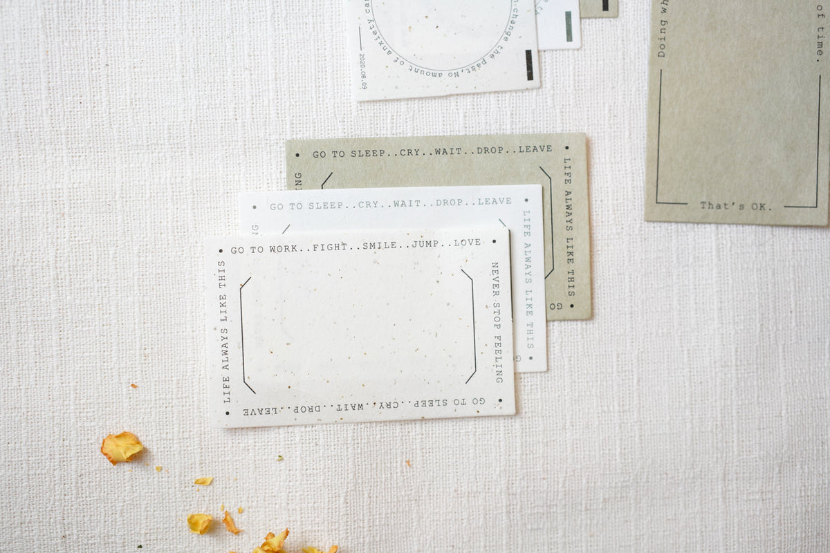 Like Studio Vintage Note Cards - Cool Color