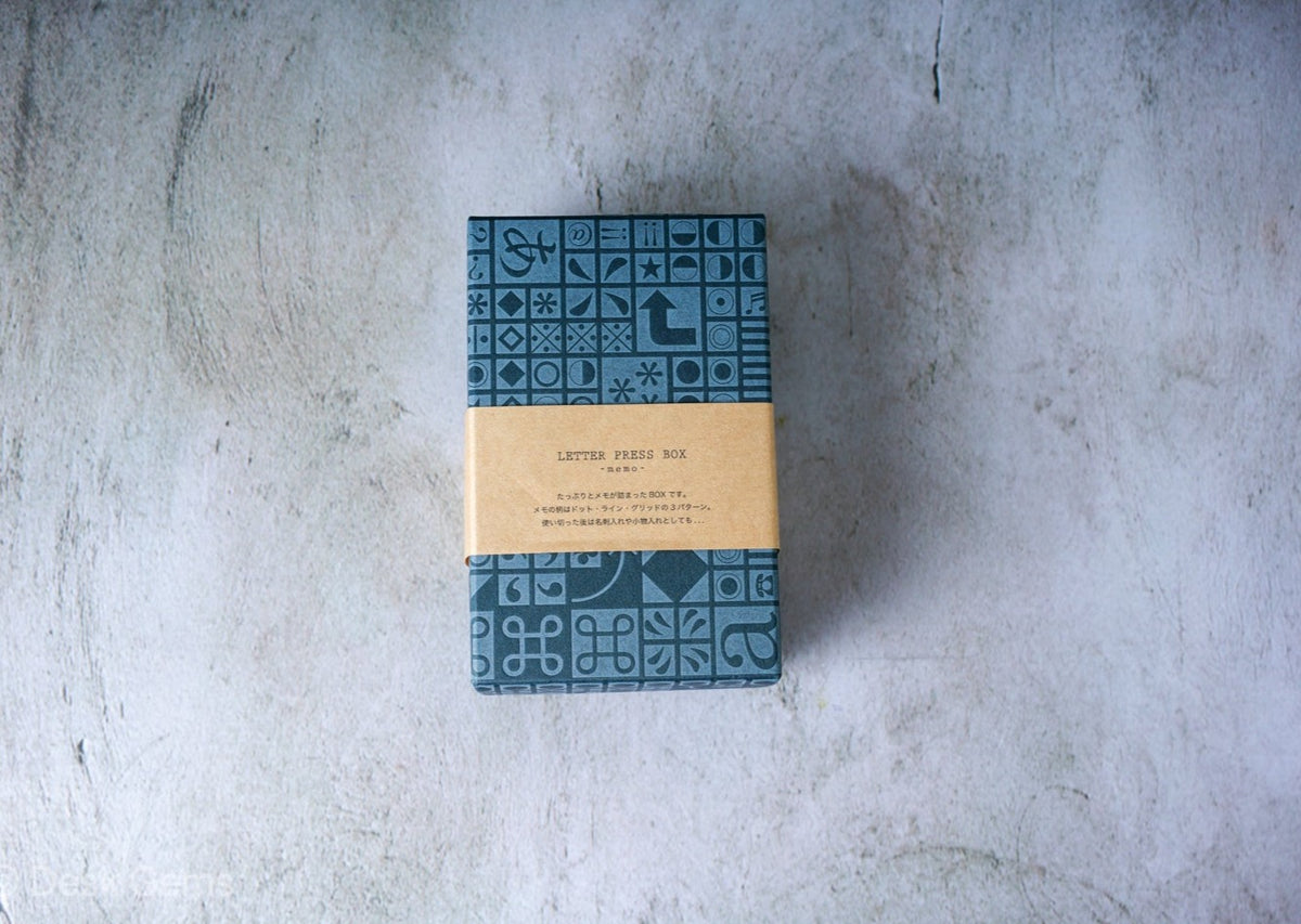 KITERA Letterpress Memo Sheet Box 