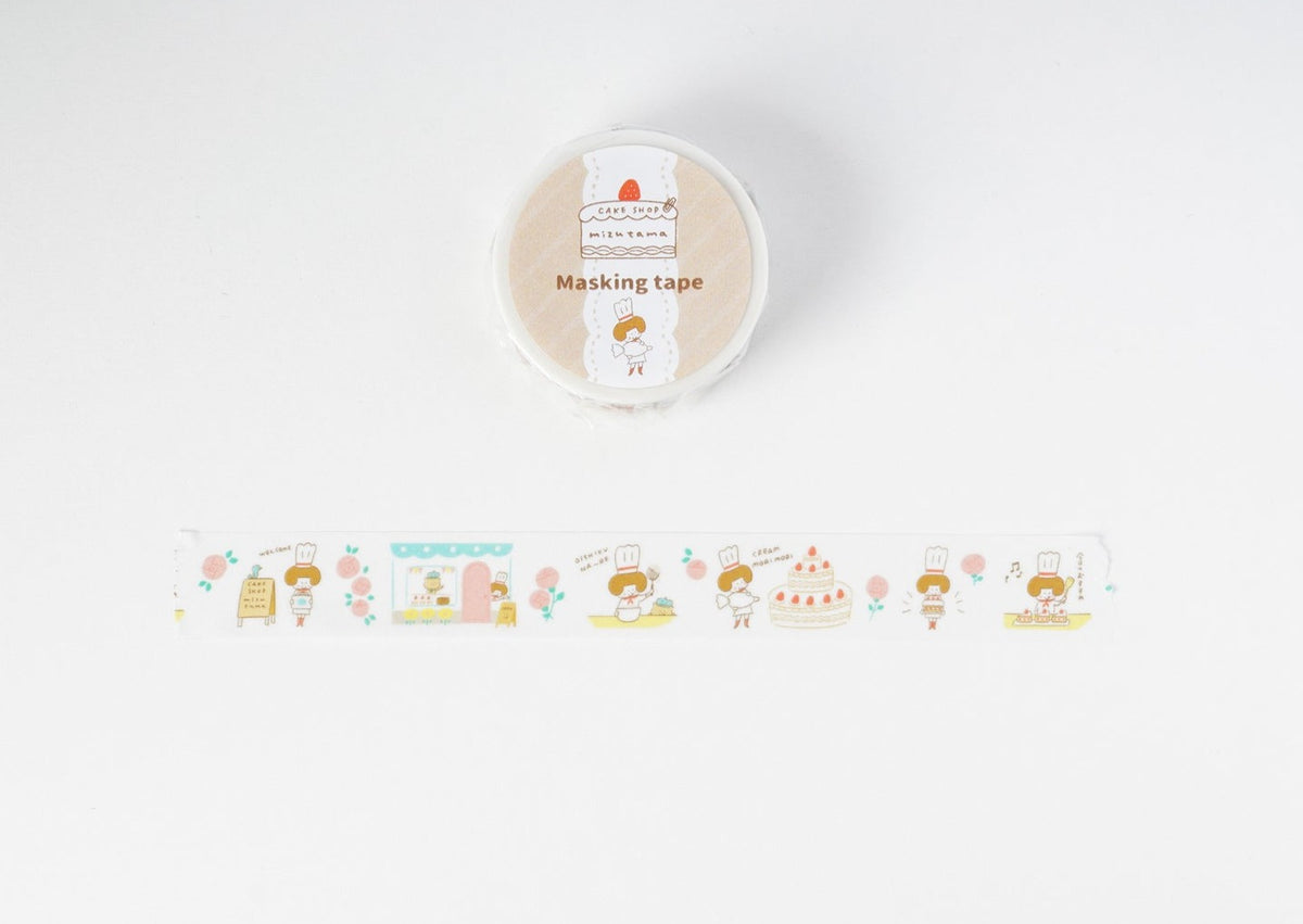 Papier Platz × Mizutama Washi Tape - Cake Shop