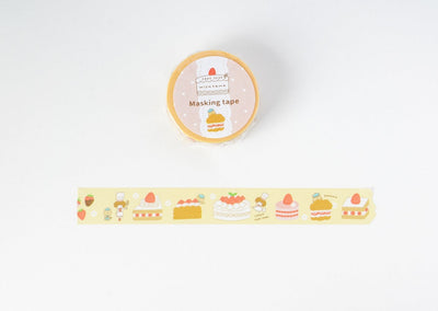 Papier Platz × Mizutama Washi Tape - Strawberry Cakes 