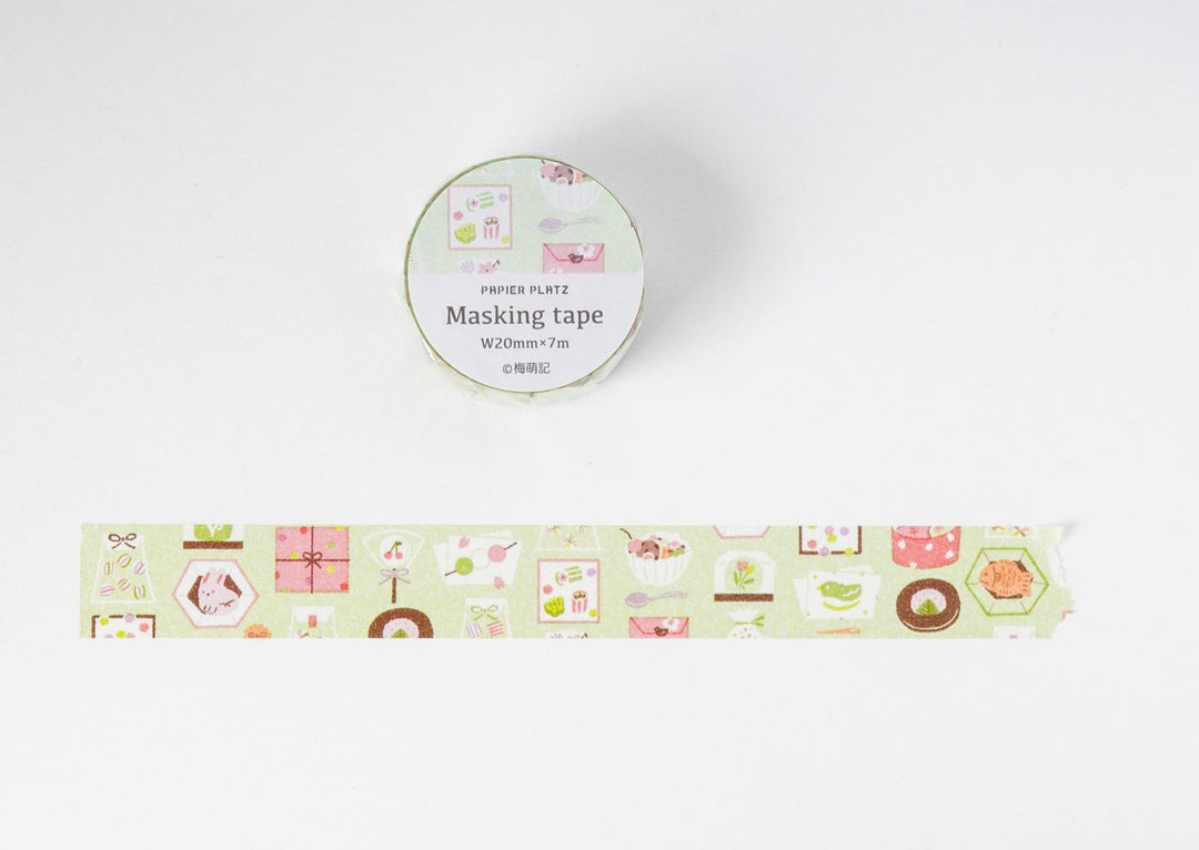Papier Platz Umemo Egi. Washi Tape - Japanese Sweets 