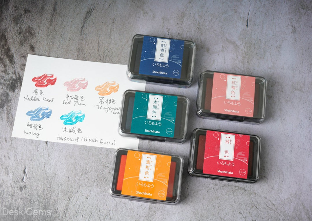 Shachihata Iromoyo Oil-Based Ink Pad (2021 New Colors) 