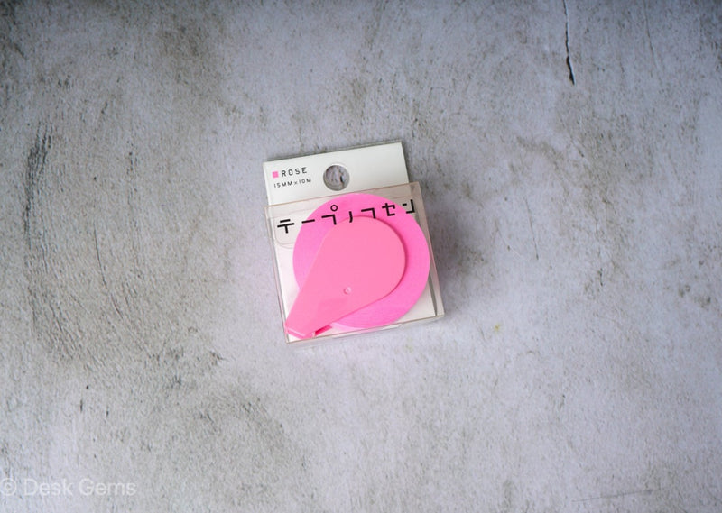 Yamato Sticky Note Tape Roll - Fluorescent Colors - Rose