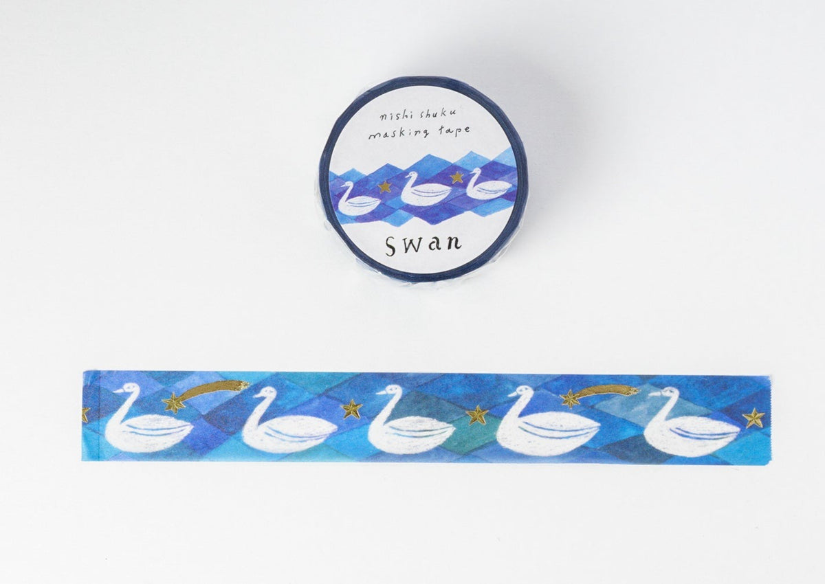 Hyogensha x Nishi Shuku Washi Tape - Swan