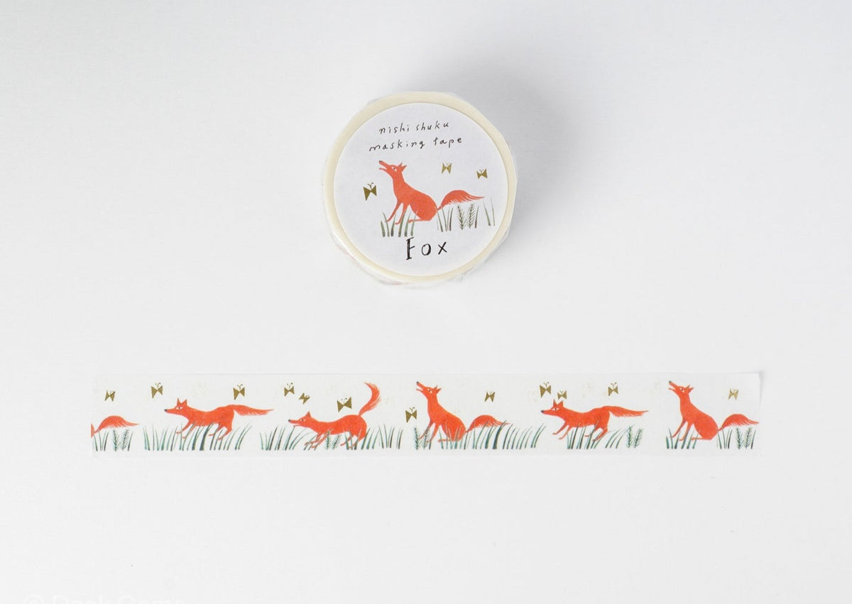 Hyogensha x Nishi Shuku Washi Tape - Fox 