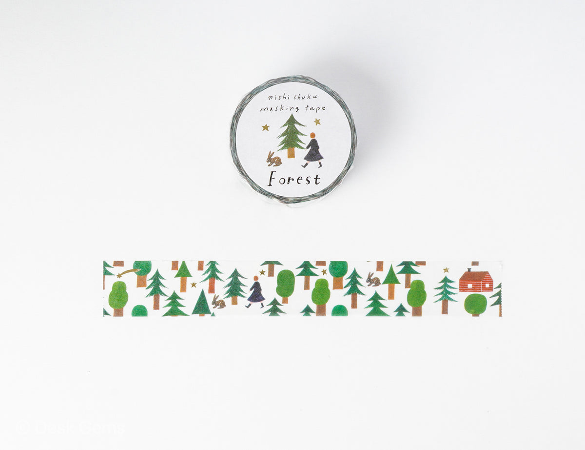 Hyogensha x Nishi Shuku Washi Tape - Forest