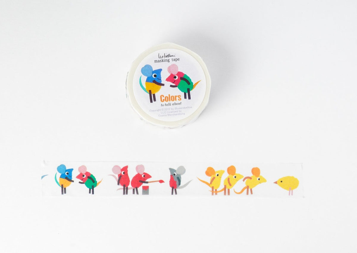 Hyogensha x Lio Lionni Washi Tape - Colors to Talk About 